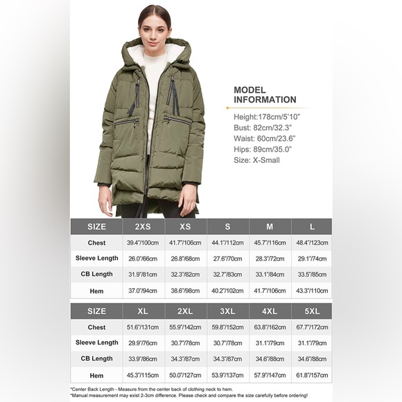 *NWT* 🔥Viral🔥 Amazon Orolay / Thickened Down Hooded Coat / Green / Large - Picture 14 of 16